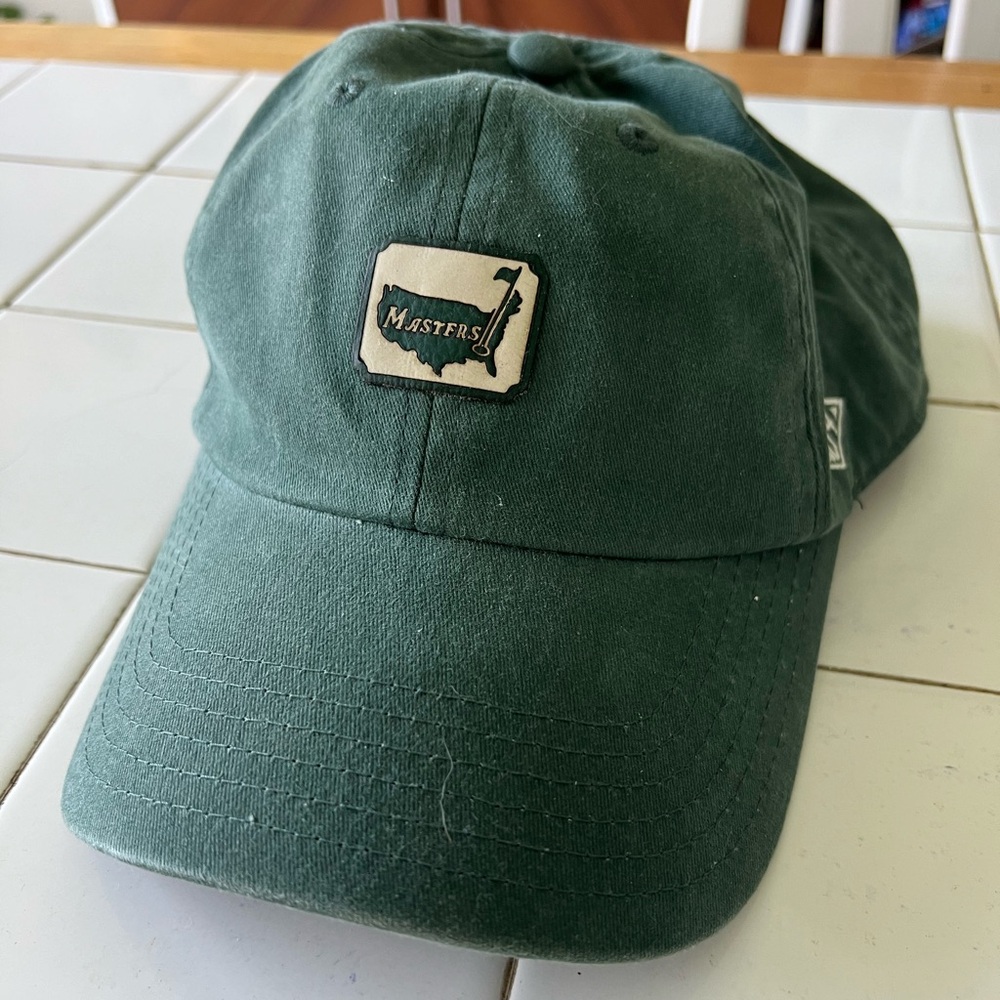 Masters Green Golf Hat Augusta Core Needlepoint 1934 Collection Slouch Cap